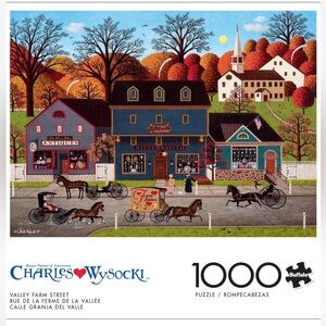 Buffalo Games 1000 Piece Jigsaw Puzzle Charles Wysocki Valley Farm Street